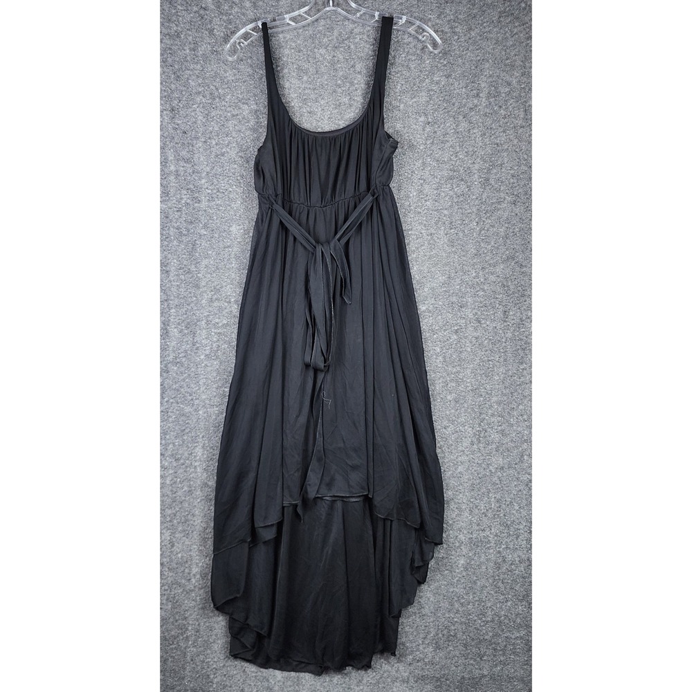 Koji Yohji High-Low Dress Women Large Gathered Sleeveless D1203CF Made in USA